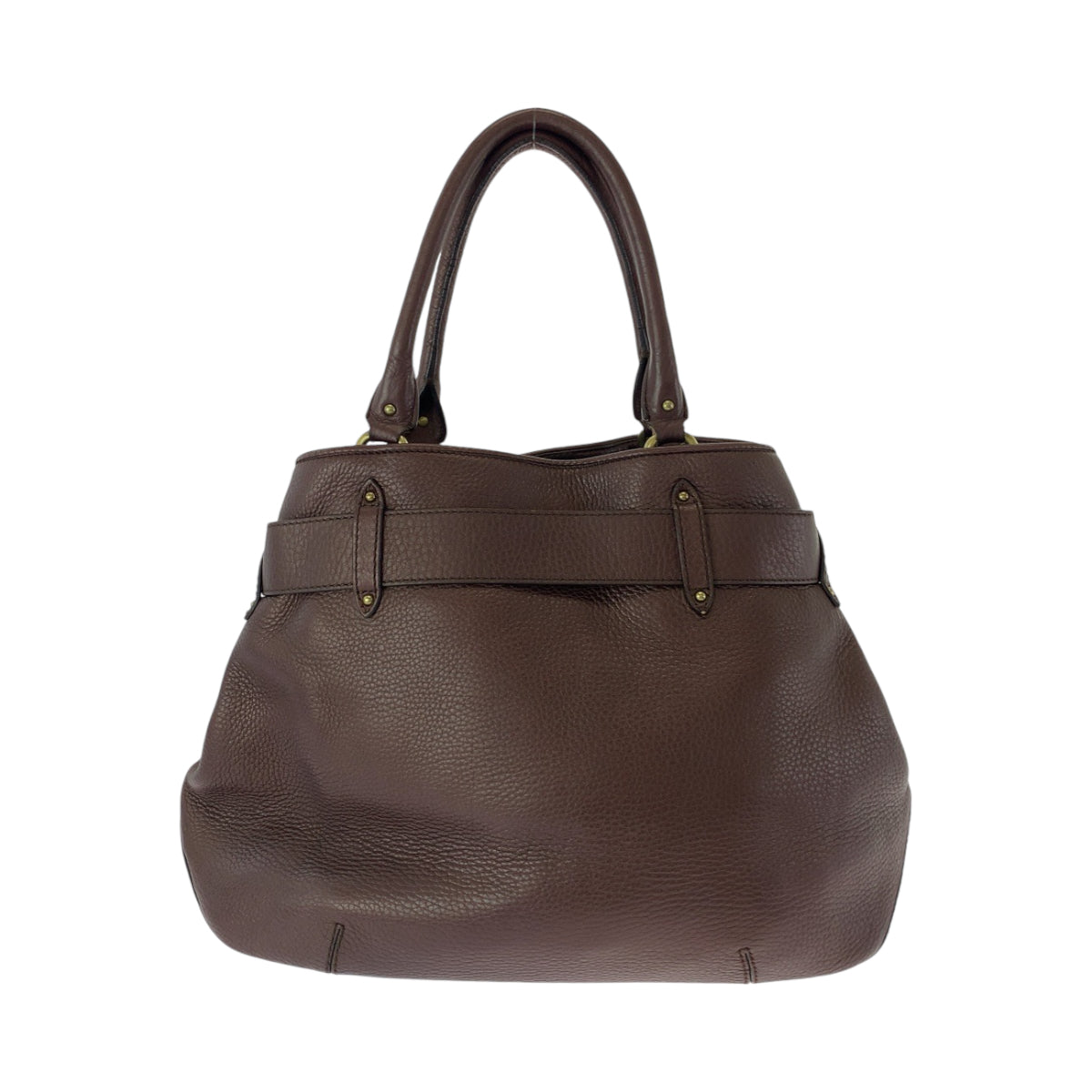 13162
COLE HAAN コールハーン ブラウン ゴールド金具 レザー ショルダーバッグ ハンドバッグ 2way  レディース