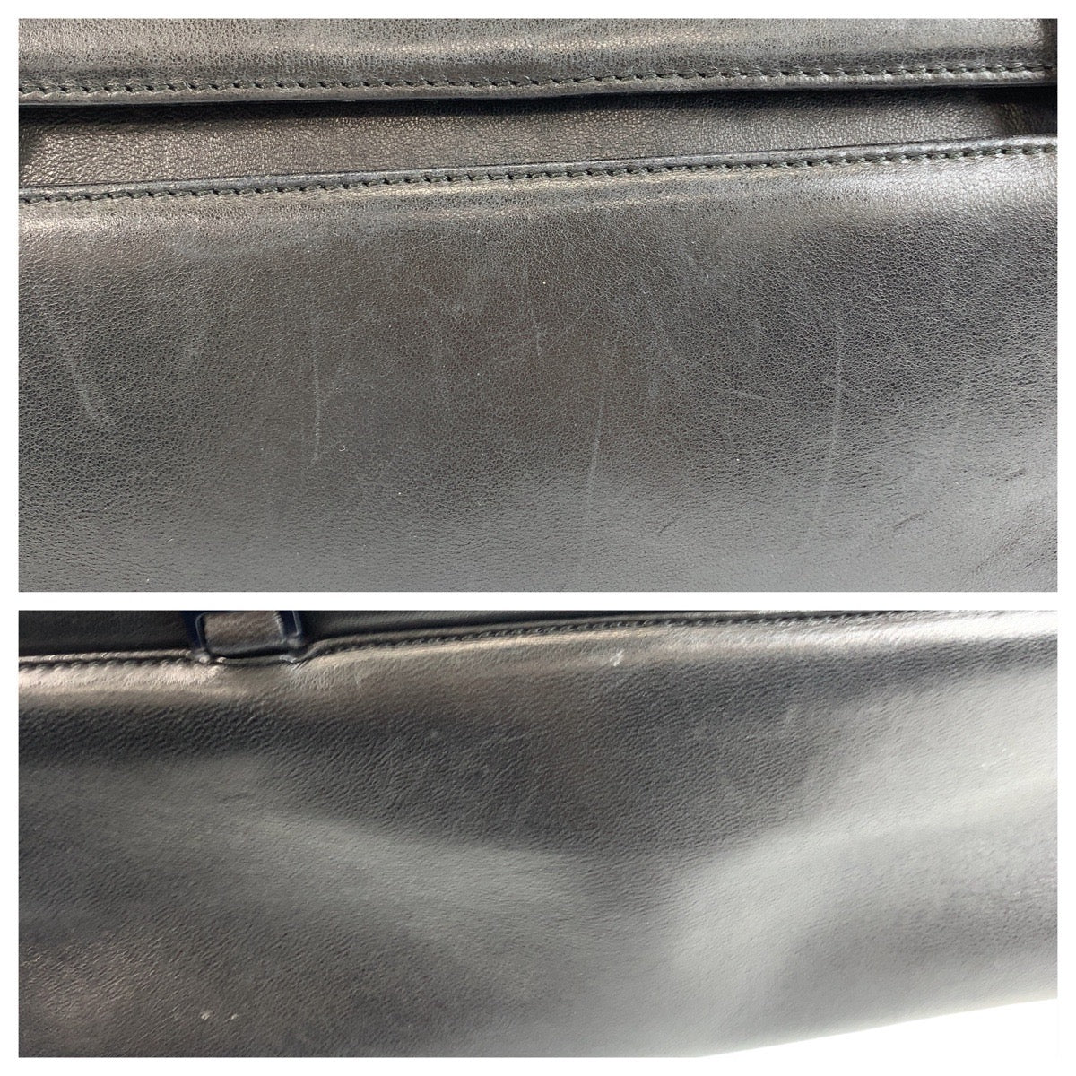 13163
Salvatore Ferragamo サルヴァトーレフェラガモ ヴァラ ブラック 黒 シルバー金具 レザー チェーンショルダーバッグ  レディース