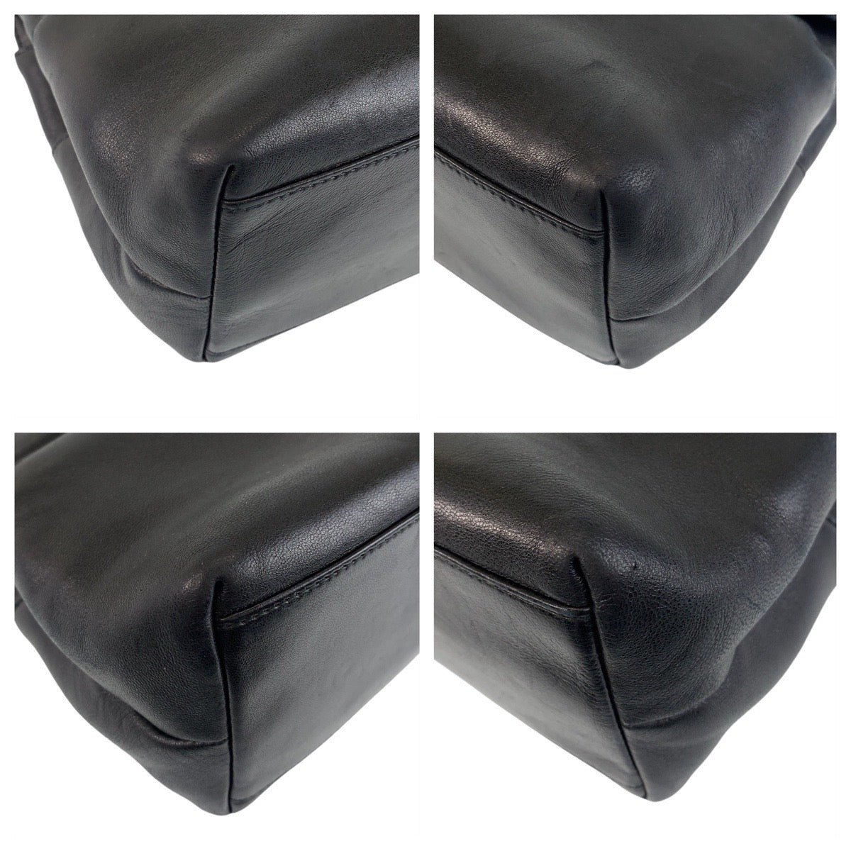 13163
Salvatore Ferragamo サルヴァトーレフェラガモ ヴァラ ブラック 黒 シルバー金具 レザー チェーンショルダーバッグ  レディース