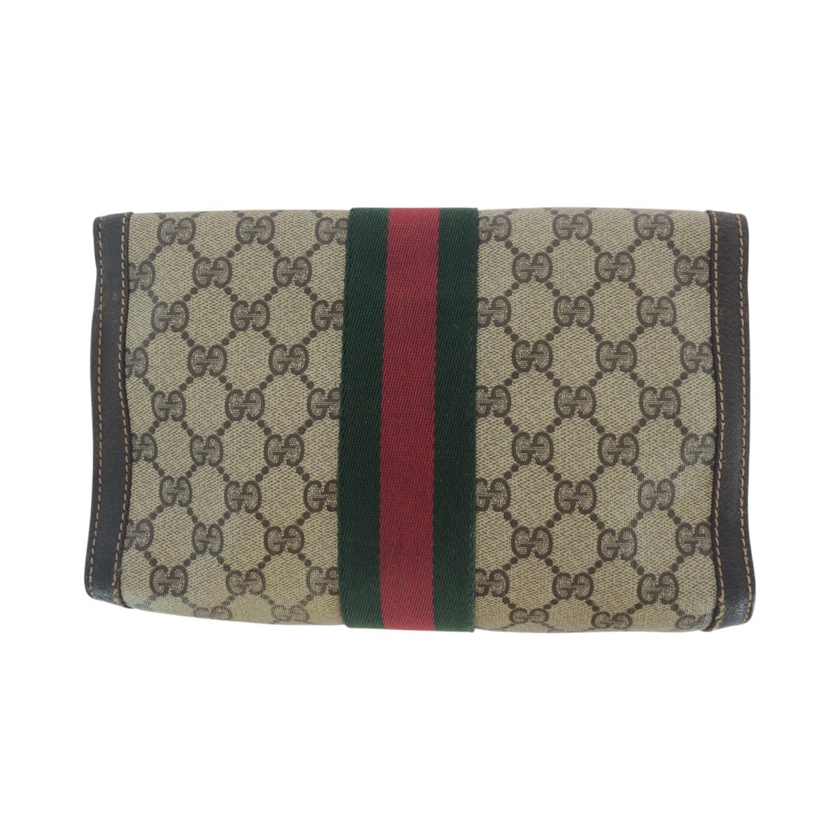 14045
GUCCI グッチ オールドグッチ シェリーライン インターロッキング ブラウン ゴールド金具 GGスプリームキャンバス / レザー 37 014 3087 クラッチバッグ セカンドバッグ 男女兼用  レディース
