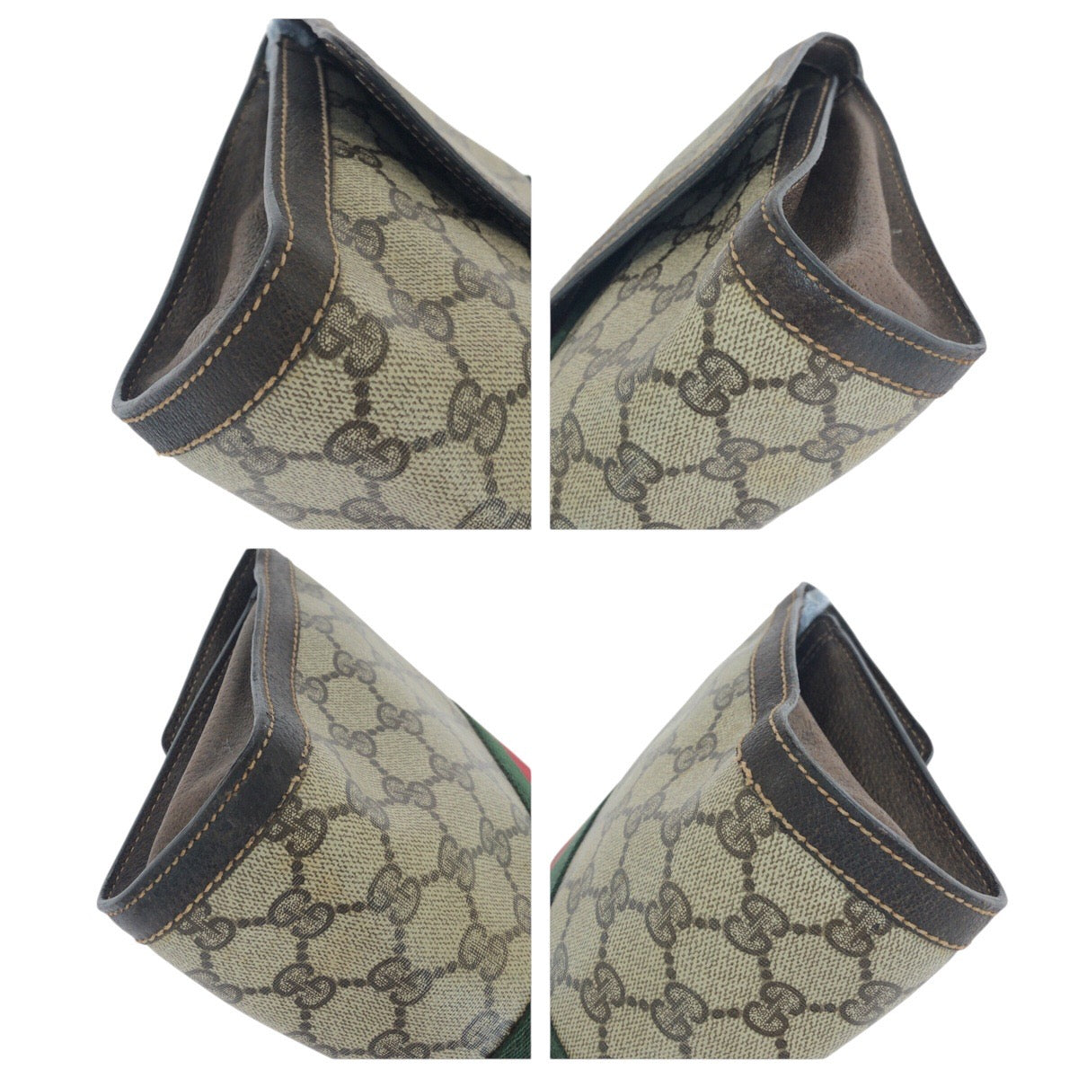 14045
GUCCI グッチ オールドグッチ シェリーライン インターロッキング ブラウン ゴールド金具 GGスプリームキャンバス / レザー 37 014 3087 クラッチバッグ セカンドバッグ 男女兼用  レディース