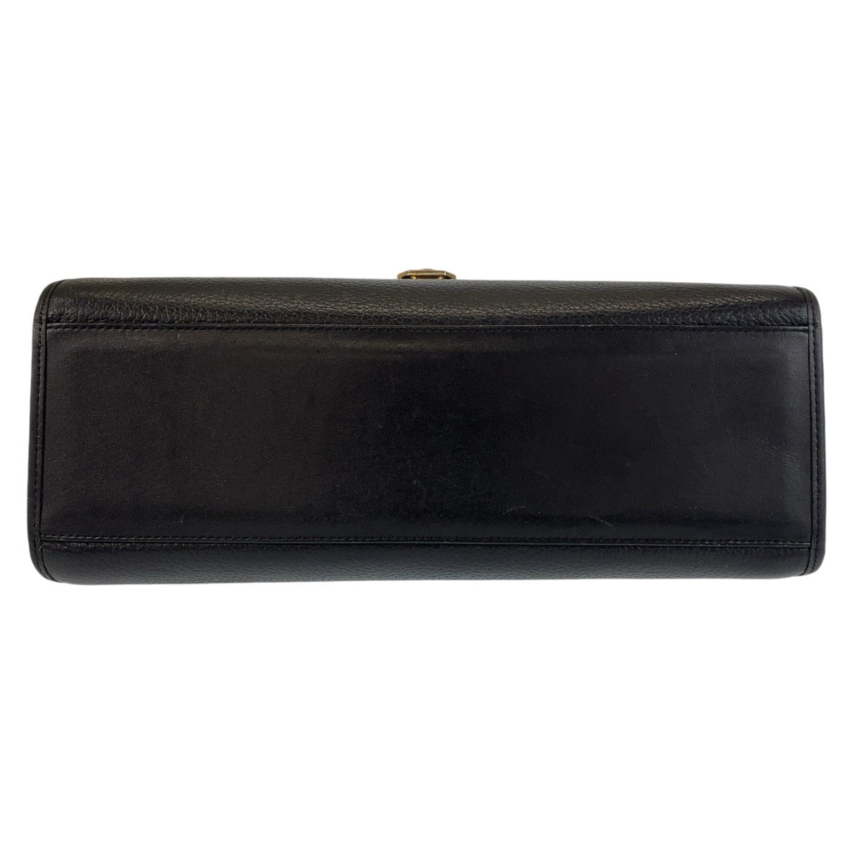 14046
BURBERRY バーバリー 中チェック柄 ブラック 黒 ゴールド金具 レザー ハンドバッグ  レディース