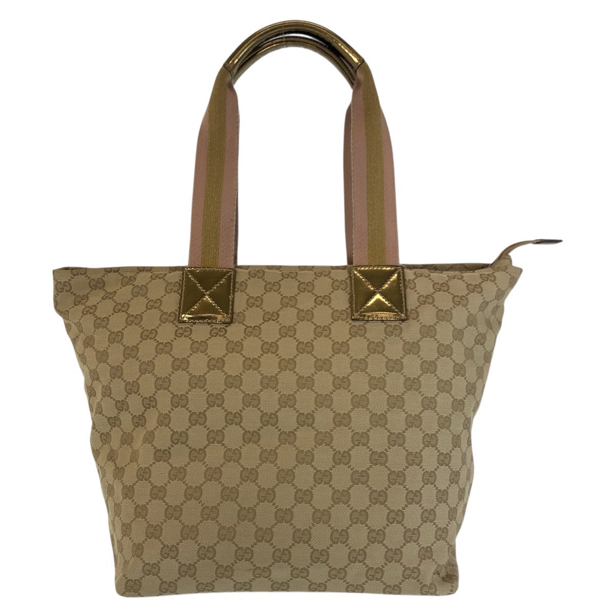 13171
GUCCI グッチ ベージュ ゴールド ゴールド金具 GGキャンバス 131231 トートバッグ ショルダーバッグ  レディース