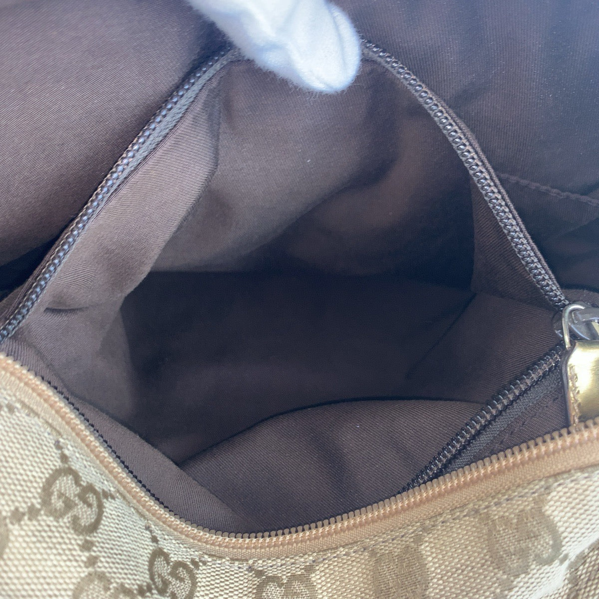 13171
GUCCI グッチ ベージュ ゴールド ゴールド金具 GGキャンバス 131231 トートバッグ ショルダーバッグ  レディース