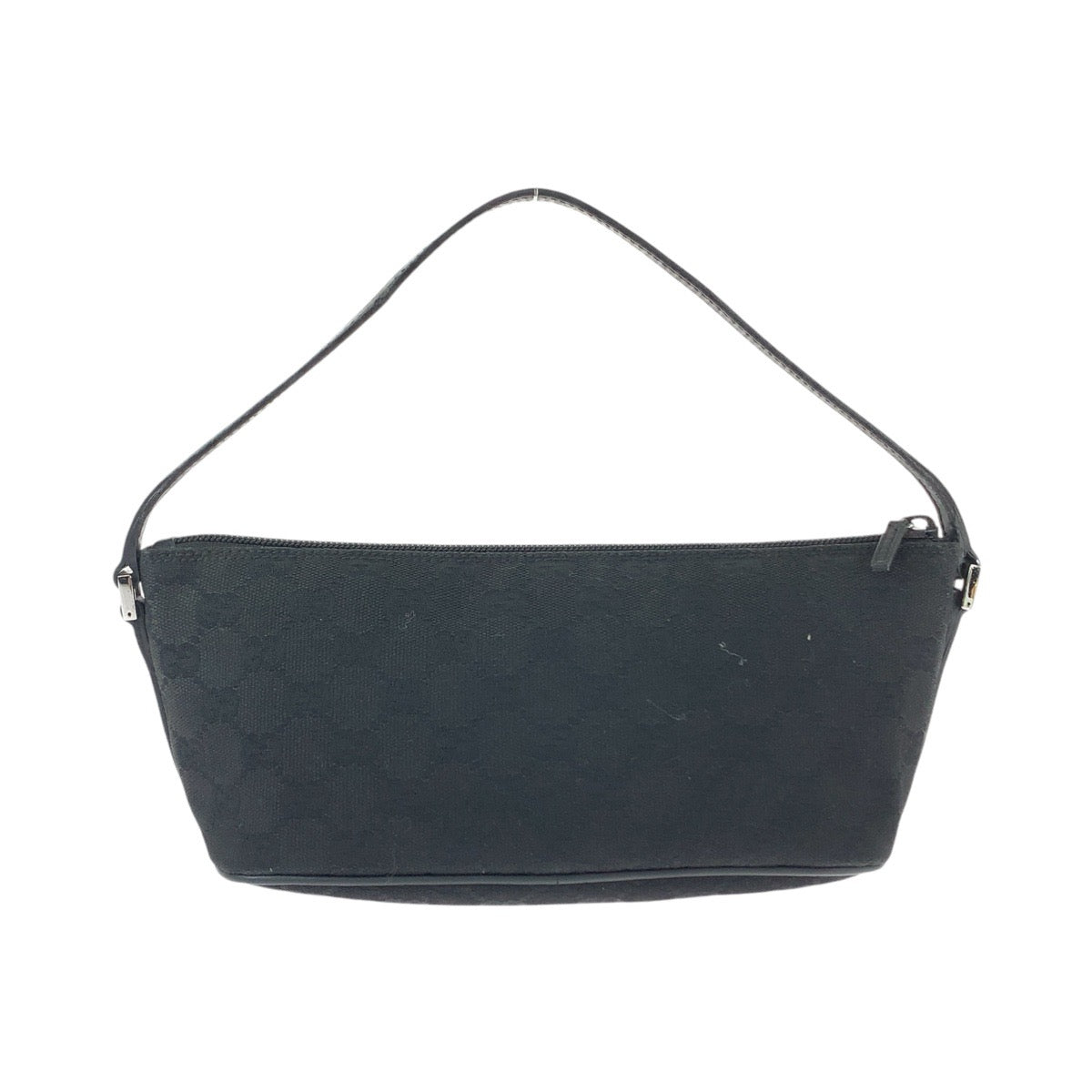 13172
GUCCI グッチ ブラック 黒 シルバー金具 GGキャンバス 7198 ショルダーバッグ アクセサリーポーチ  レディース