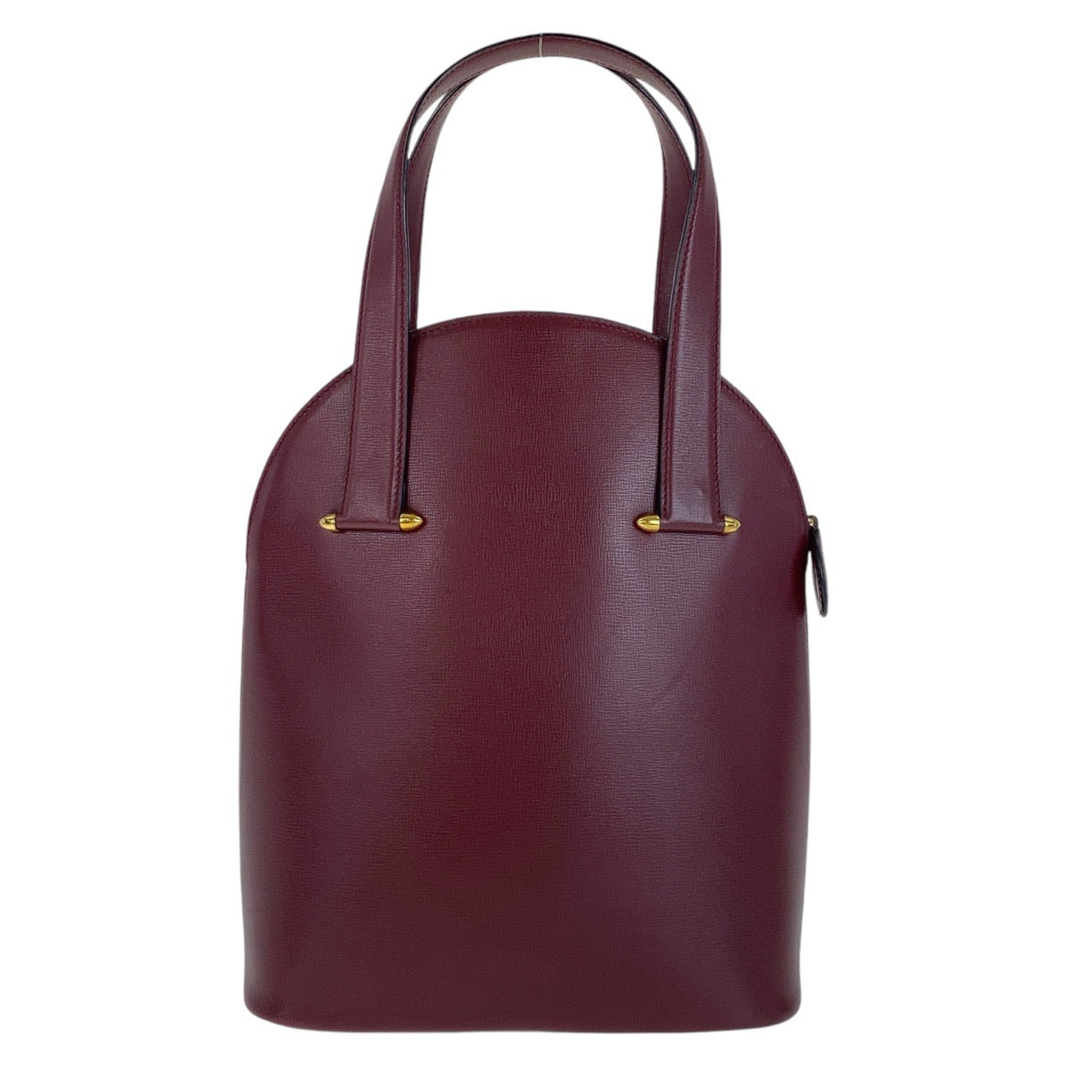 13177
CARTIER カルティエ マストライン ワインレッド ボルドー ゴールド金具 レザー ハンドバッグ  レディース