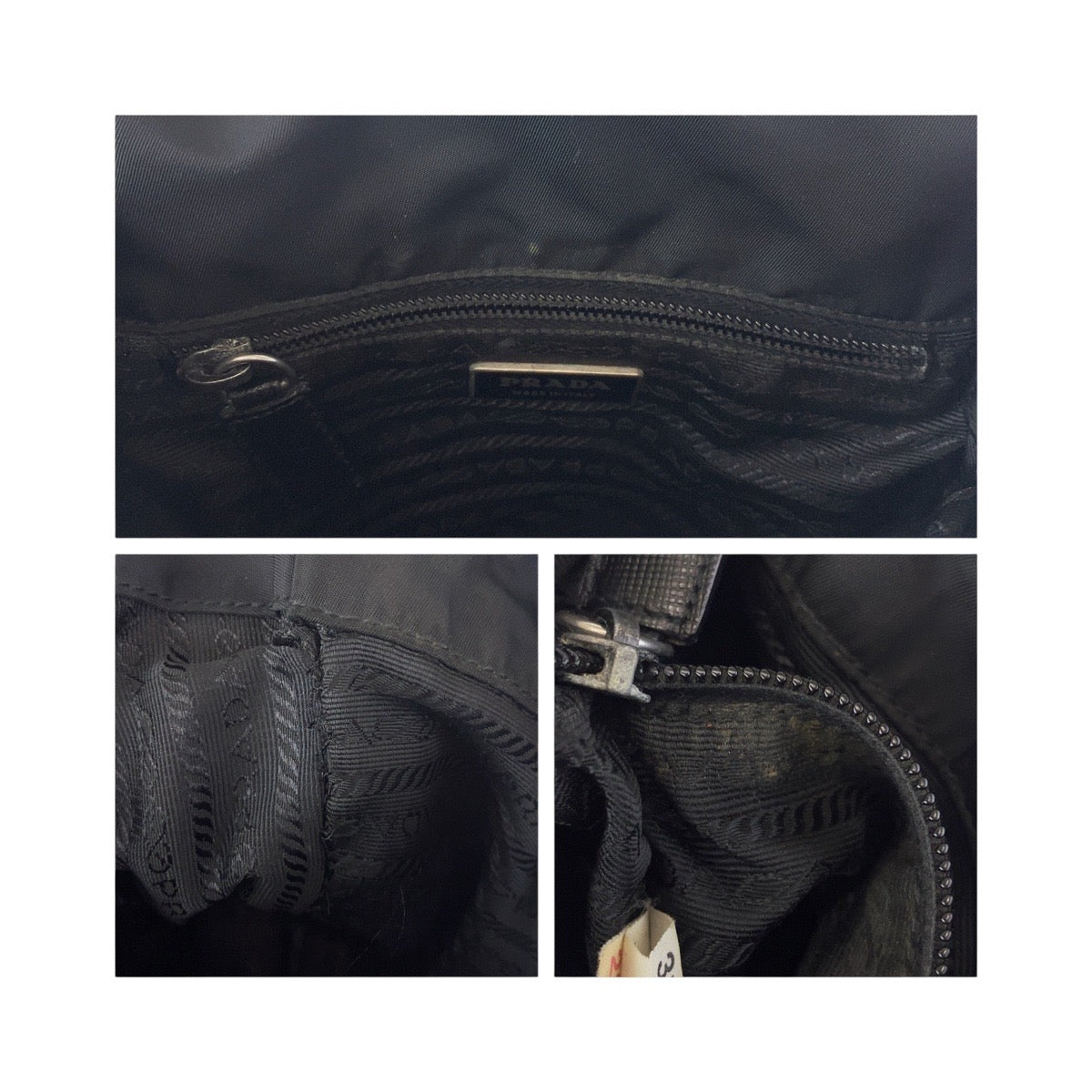 11230
PRADA プラダ テスート 男女兼用 ブラック シルバー金具 ナイロン ショルダーバッグ ポシェット  メンズ