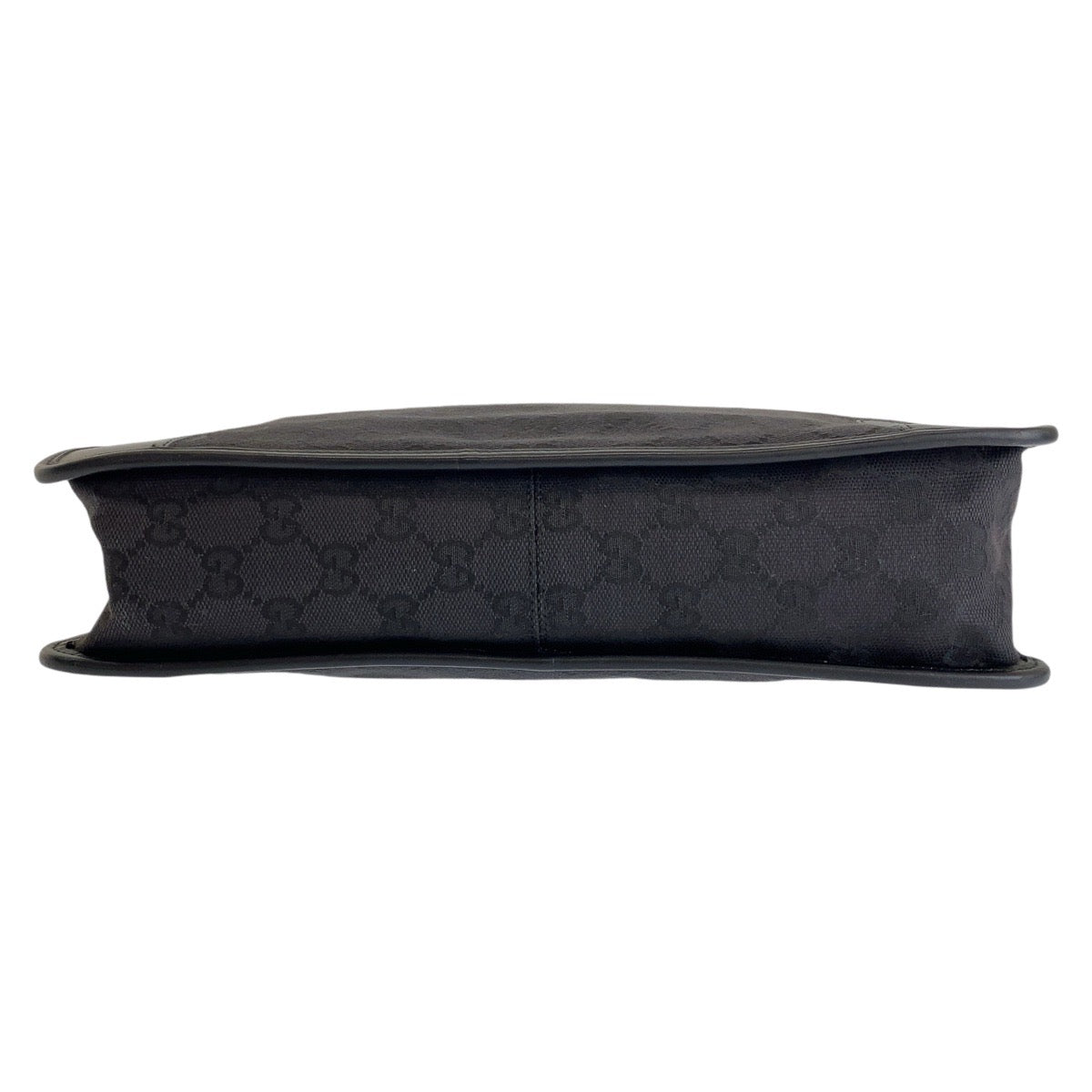 13191
GUCCI グッチ ブラック 黒 ゴールド金具 GGキャンバス / レザー 1.4205 ホーボー ショルダーバッグ  レディース