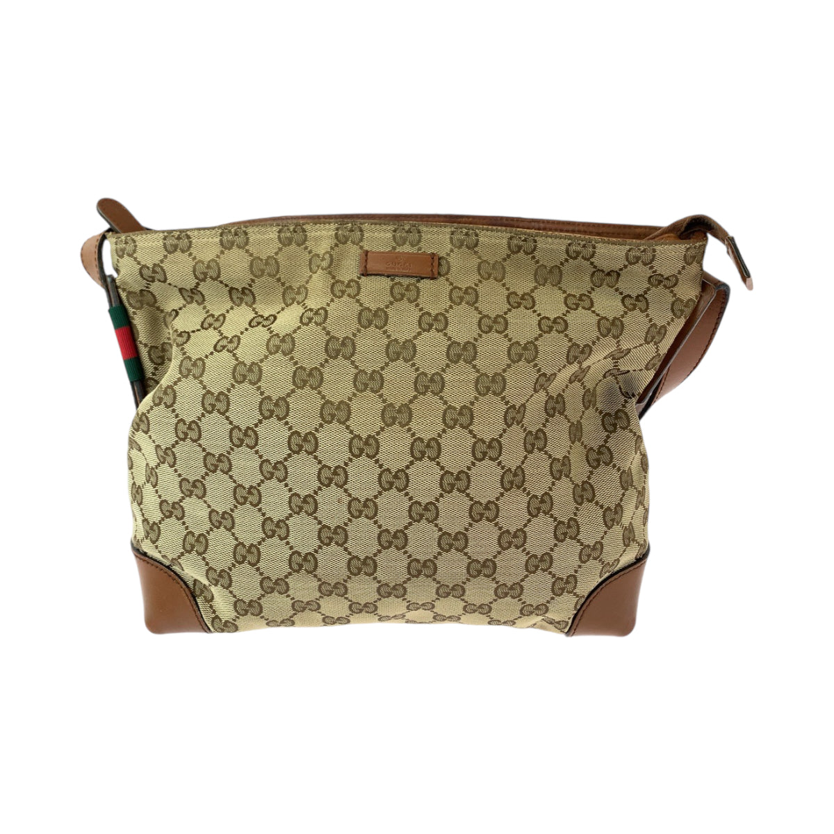 13192
GUCCI グッチ シェリーライン 男女兼用 ブラウン シルバー金具 GGキャンバス 337598 ショルダーバッグ メッセンジャーバッグ  レディース