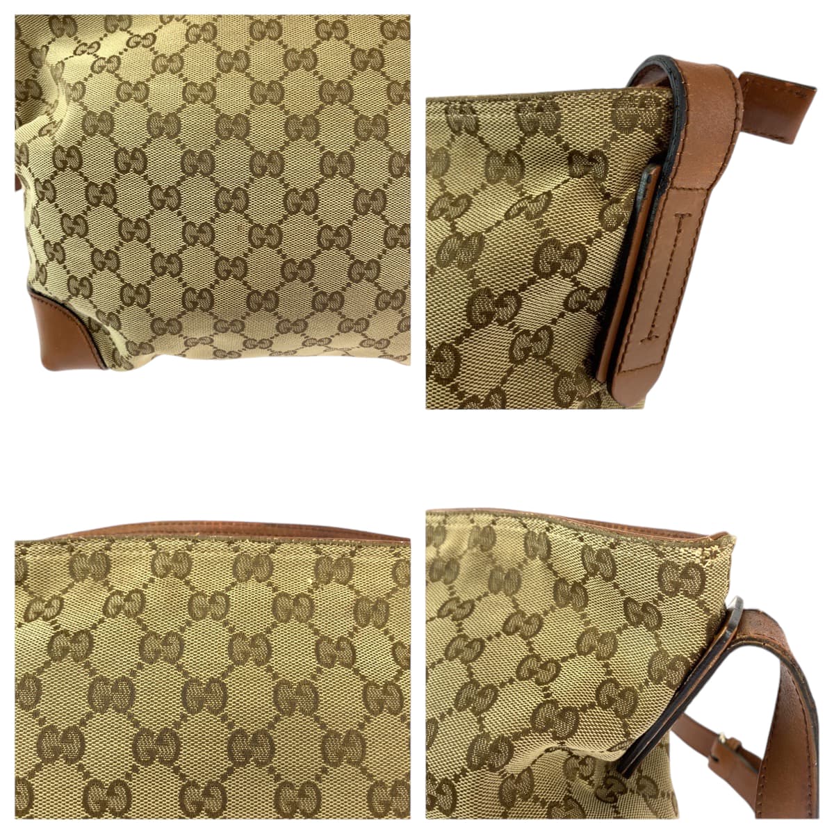 13192
GUCCI グッチ シェリーライン 男女兼用 ブラウン シルバー金具 GGキャンバス 337598 ショルダーバッグ メッセンジャーバッグ  レディース