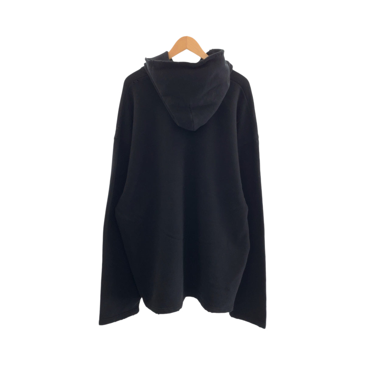 13196
BALENCIAGA バレンシアガ 21AW FREE NO RIB HOODIE サイズXXS ブラック 黒 ホワイト コットン MT74 661711 TKVD4 パーカー フーディ ダメージ加工  メンズ ABP32