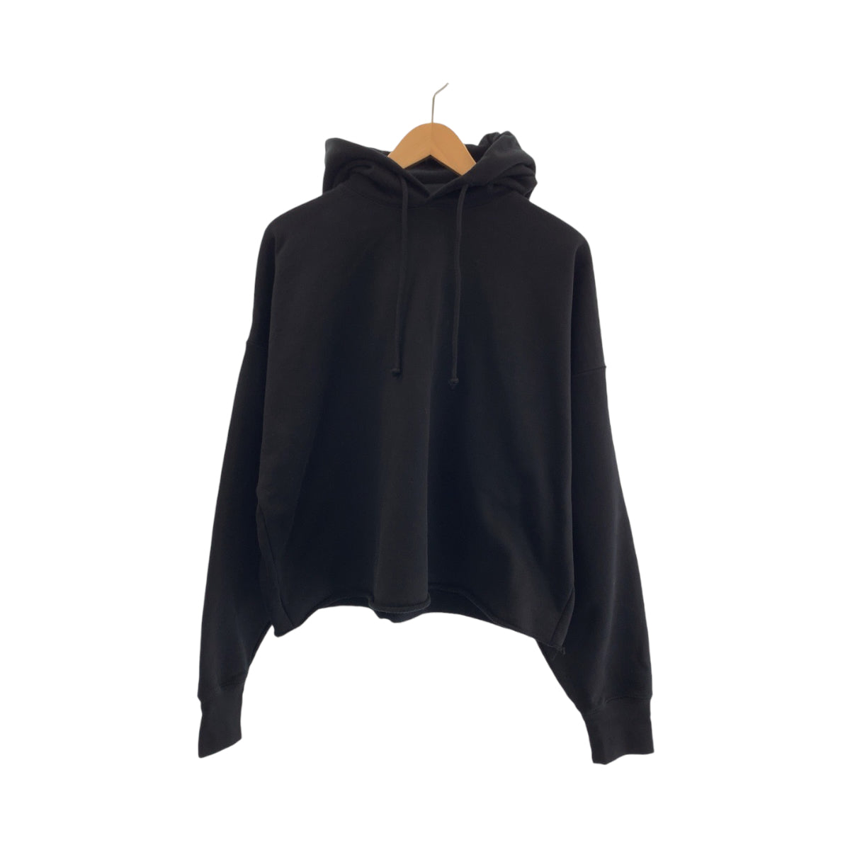 13197
VETEMENTS ヴェトモン 22AW カットオフプルオーバー サイズS ブラック コットン UAH21TR542 パーカー フーディー  メンズ