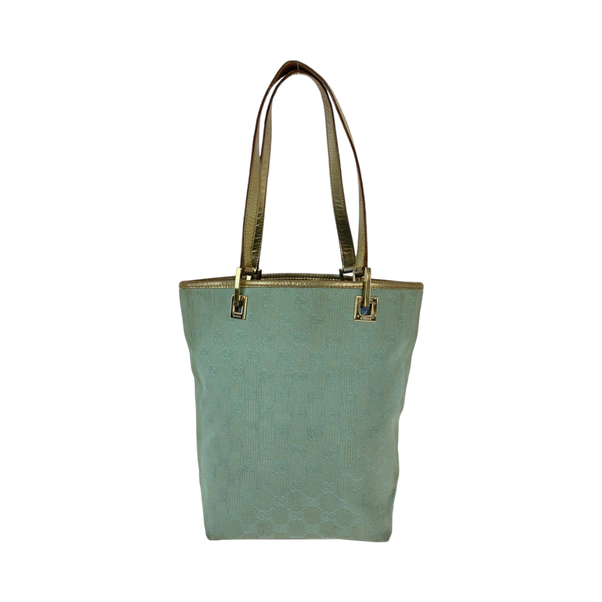 13222
GUCCI グッチ エメラルドグリーン ゴールド金具 GGキャンバス 002 1099 トートバッグ ショルダーバッグ  レディース