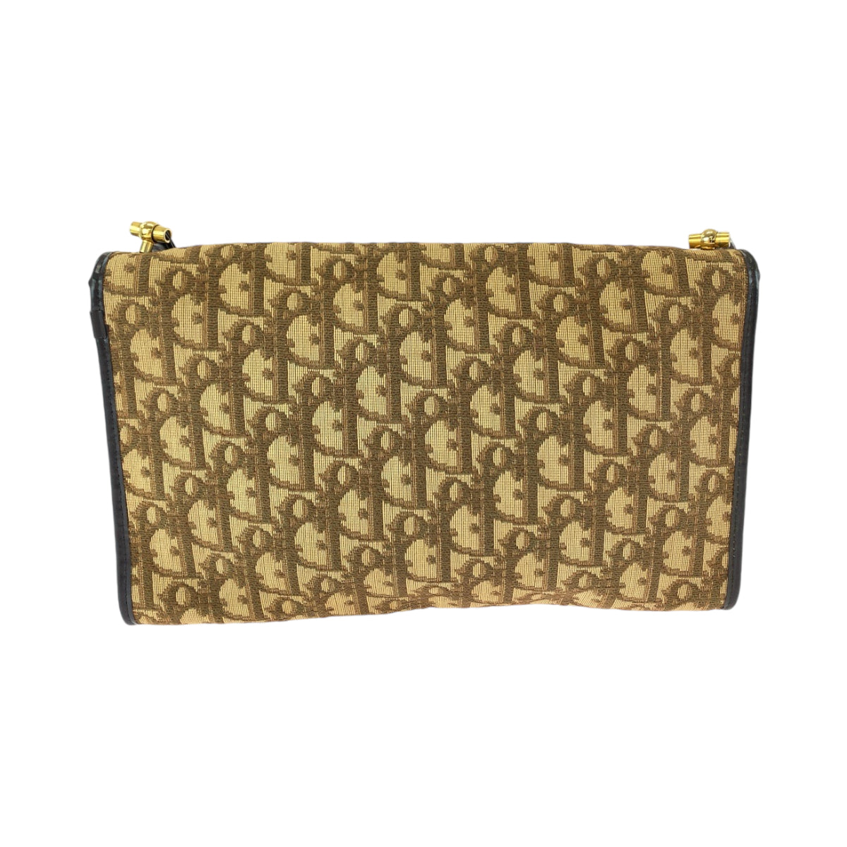 13225
Dior ディオール ヴィンテージ トロッター ブラウン ゴールド金具 キャンバス ショルダーバッグ 肩掛け ポシェット  レディース