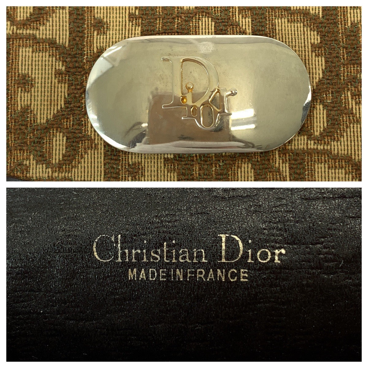 13225
Dior ディオール ヴィンテージ トロッター ブラウン ゴールド金具 キャンバス ショルダーバッグ 肩掛け ポシェット  レディース