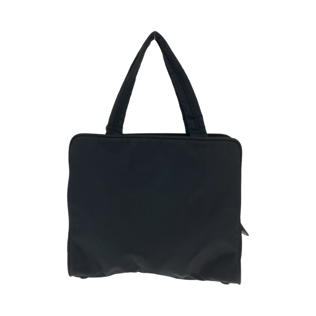 12825
PRADA プラダ テスート 三角ロゴプレート ブラック 黒 シルバー金具 ナイロン トートバッグ ハンドバッグ ショルダーバッグ  レディース