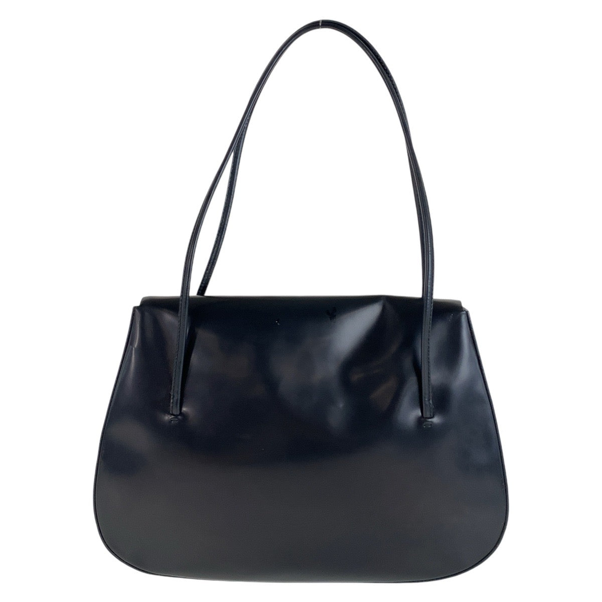 12808
PRADA プラダ ブラック 黒 シルバー金具 パテントレザー ショルダーバッグ  レディース