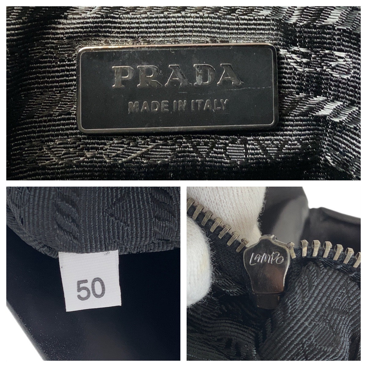 12808
PRADA プラダ ブラック 黒 シルバー金具 パテントレザー ショルダーバッグ  レディース