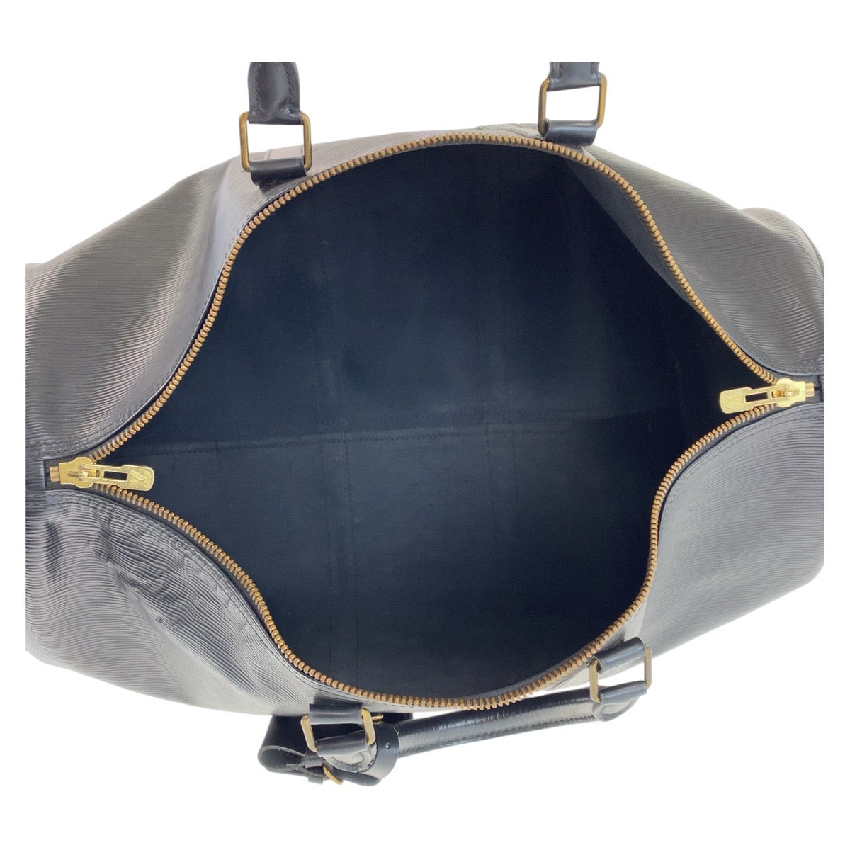 LOUIS VUITTON ルイヴィトン エピ キーポル50 ノワール ブラック 黒 ゴールド金具 エピレザー M42962 ボストンバッグ ハンドバッグ 男女兼用  メンズ