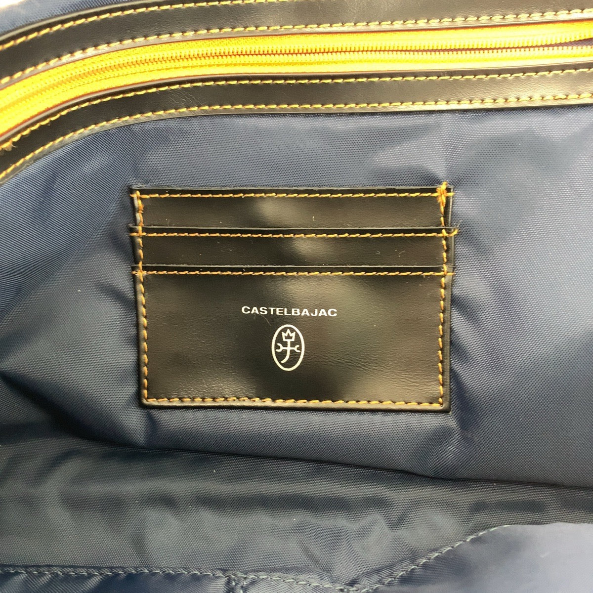 JC de CASTELBAJAC カステルバジャック ブラック シルバー金具 合成皮革 クラッチバッグ セカンドバッグ  メンズ