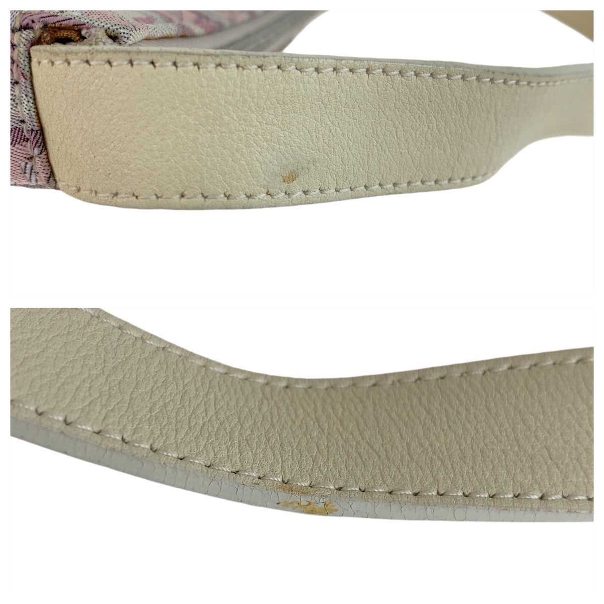 18032
Salvatore Ferragamo サルヴァトーレフェラガモ パープル ピンク ホワイト シルバー金具 キャンバス / レザー 斜め掛け ショルダーバッグ ポシェット  レディース AB17