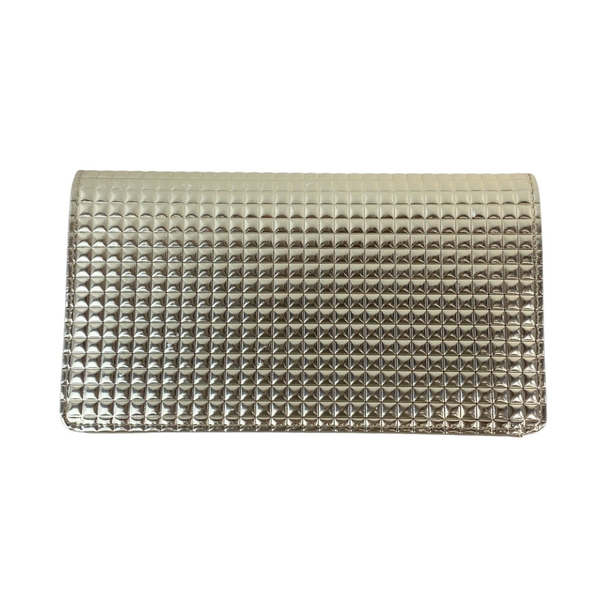 13241
CHANEL シャネル マイクロチョコバー ココマーク メタリック ゴールド ゴールド金具 レザー 長財布 ロングウォレット  レディース