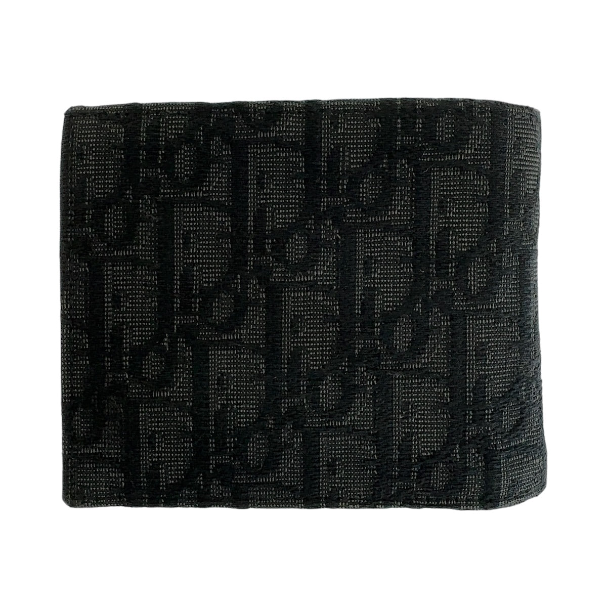 13242
Dior ディオール オブリーク ネイビー ブラック シルバー金具 キャンバス / レザー 折財布 コンパクトウォレット 男女兼用  レディース