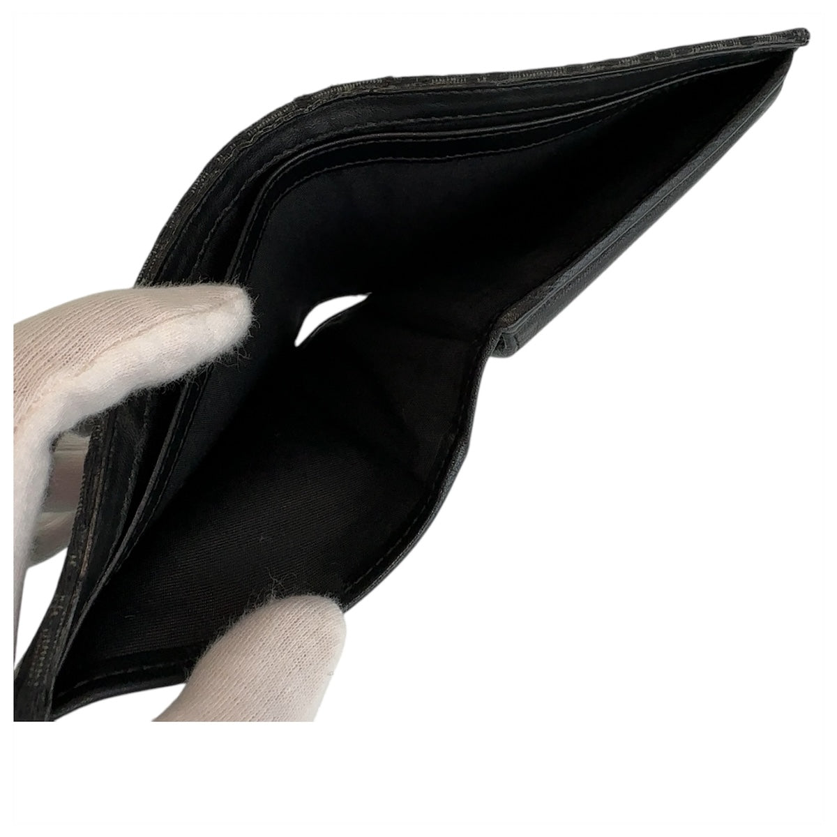 13242
Dior ディオール オブリーク ネイビー ブラック シルバー金具 キャンバス / レザー 折財布 コンパクトウォレット 男女兼用  レディース