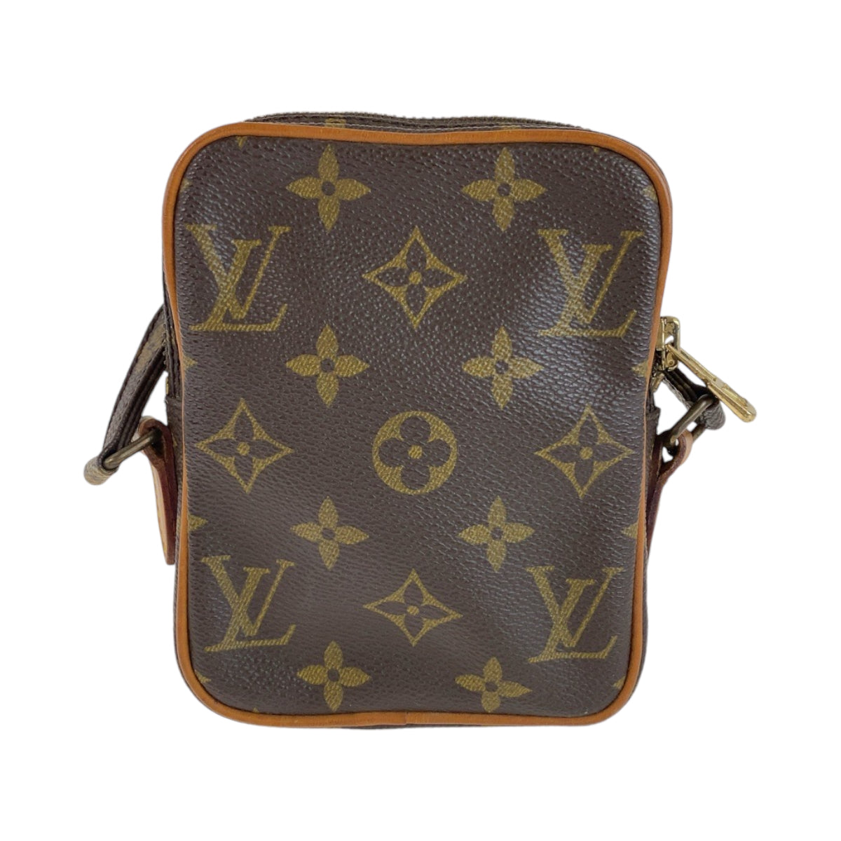 12789
LOUIS VUITTON ルイヴィトン モノグラム ミニダヌーブ ブラウン ゴールド金具 PVC M45268 ショルダーバッグ 斜め掛け ポシェット  レディース