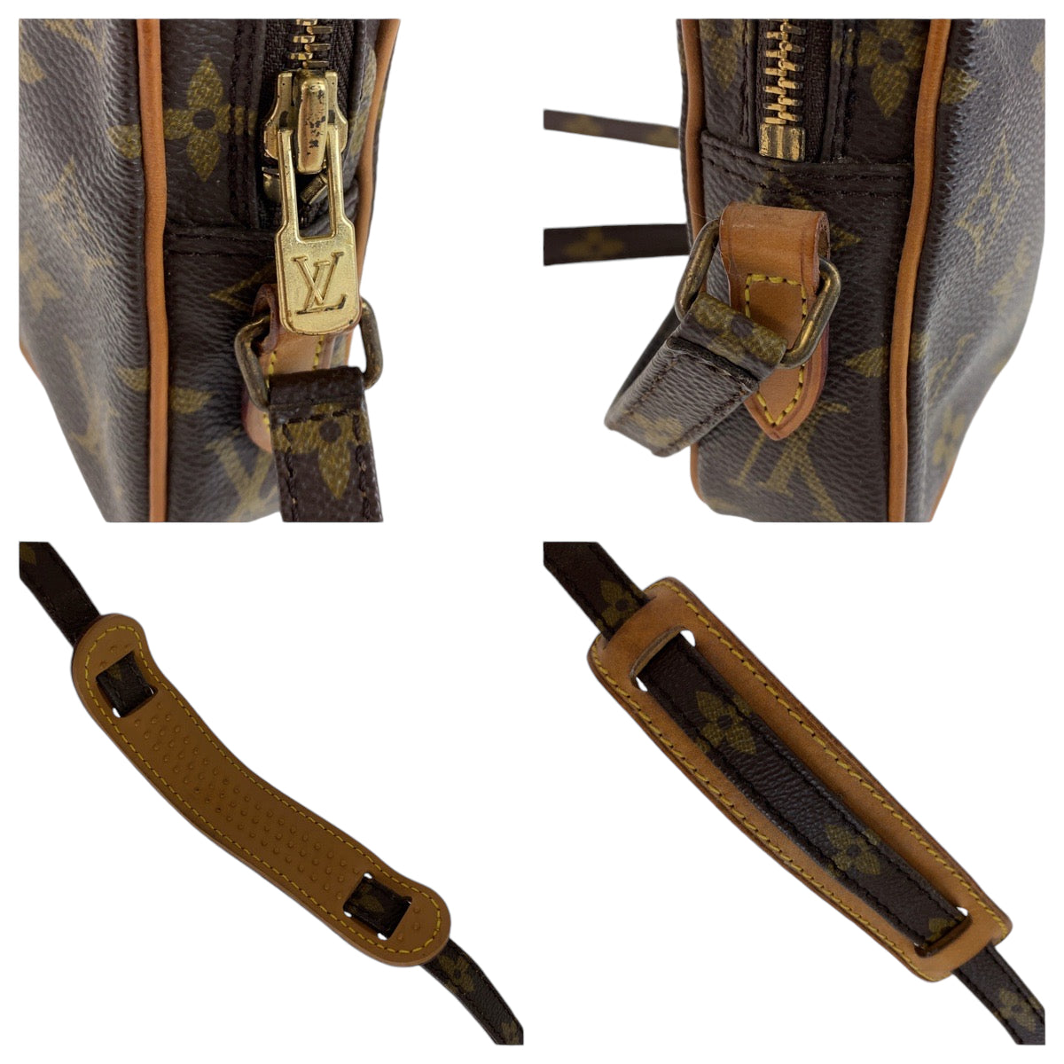 12789
LOUIS VUITTON ルイヴィトン モノグラム ミニダヌーブ ブラウン ゴールド金具 PVC M45268 ショルダーバッグ 斜め掛け ポシェット  レディース