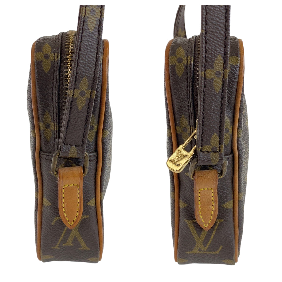 12789
LOUIS VUITTON ルイヴィトン モノグラム ミニダヌーブ ブラウン ゴールド金具 PVC M45268 ショルダーバッグ 斜め掛け ポシェット  レディース