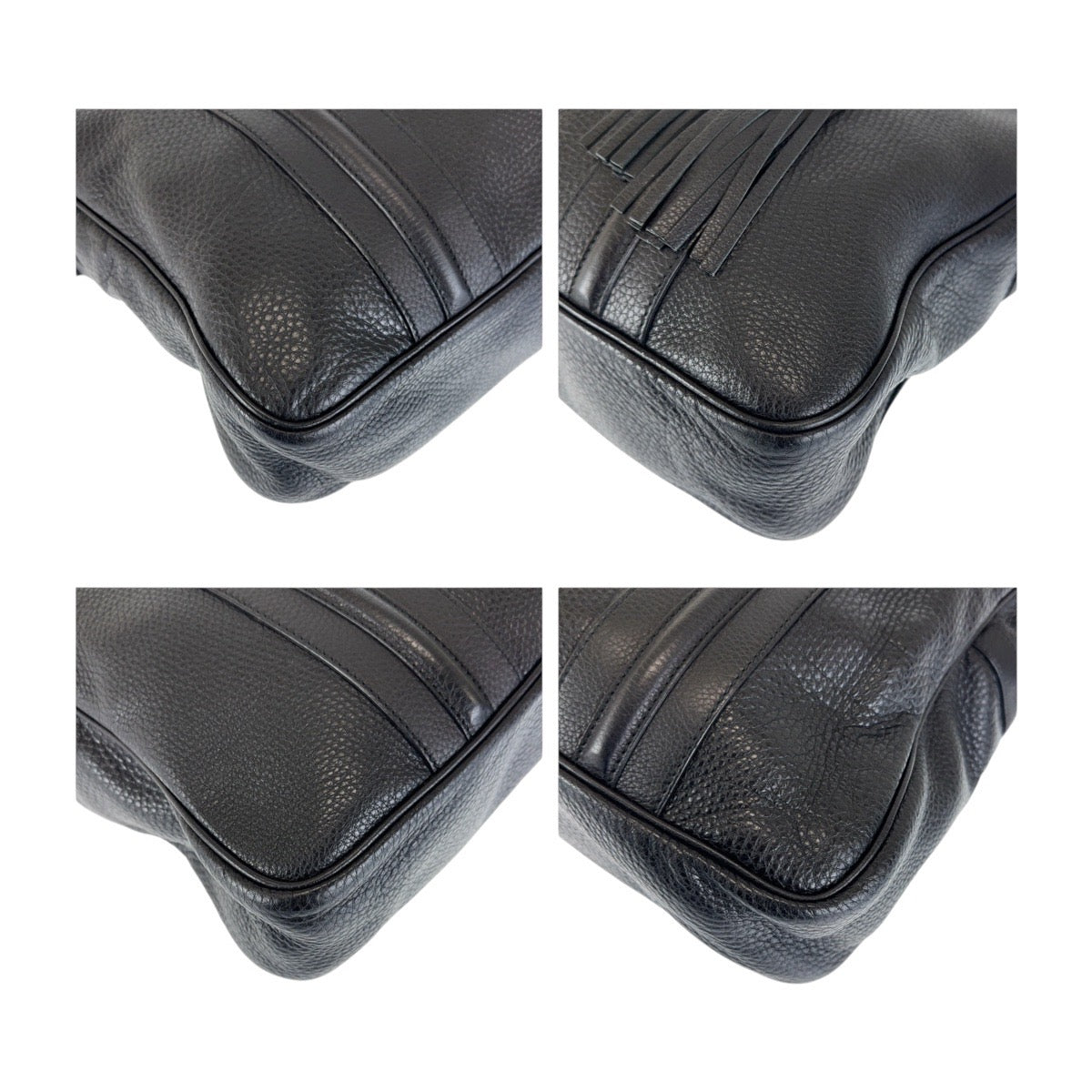 13244
GUCCI グッチ バンブー タッセル ブラック 黒 シルバー金具 レザー 231850 ビジネスバッグ ブリーフケース ショルダーバッグ 2WAY  メンズ ABP40