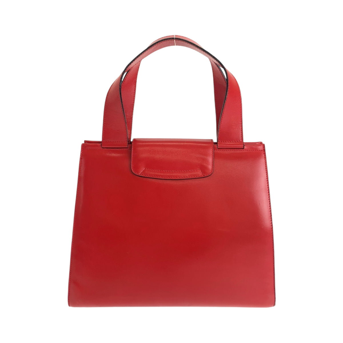 13246
CELINE セリーヌ ヴィンテージ ホースキャリッジ 馬車 レッド ゴールド金具 レザー ハンドバッグ  レディース