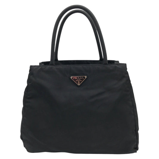 13247
PRADA プラダ テスート 三角ロゴ ブラック 黒 ナイロン トートバッグ ハンドバッグ  レディース ABP17