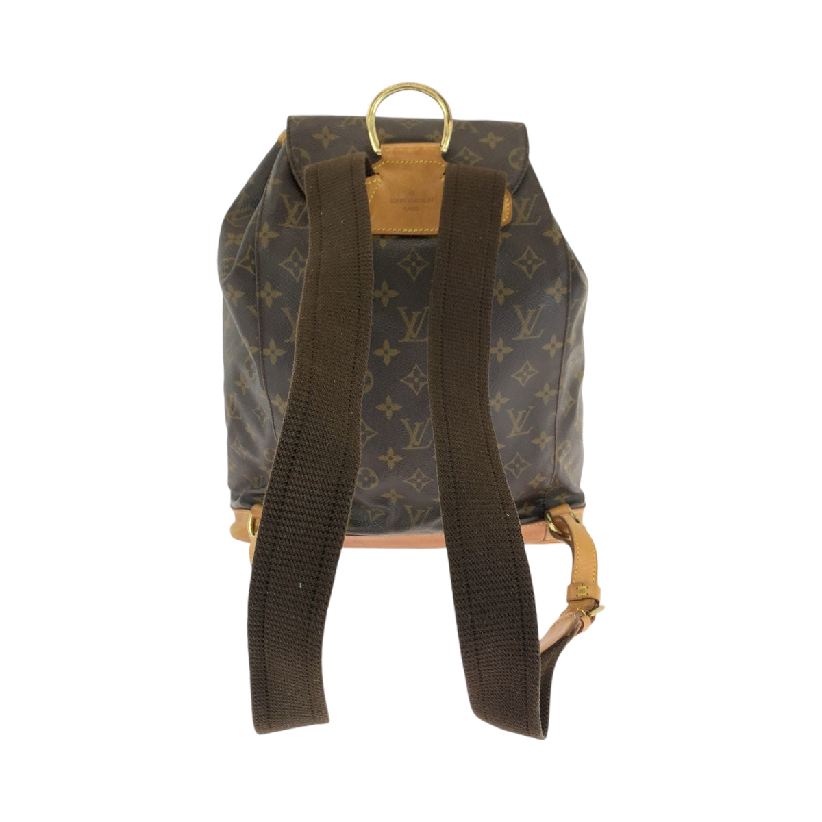 13251
LOUIS VUITTON ルイヴィトン モノグラム モンスリGM ブラウン ゴールド金具 PVC M51135 リュックサック バックパック  レディース