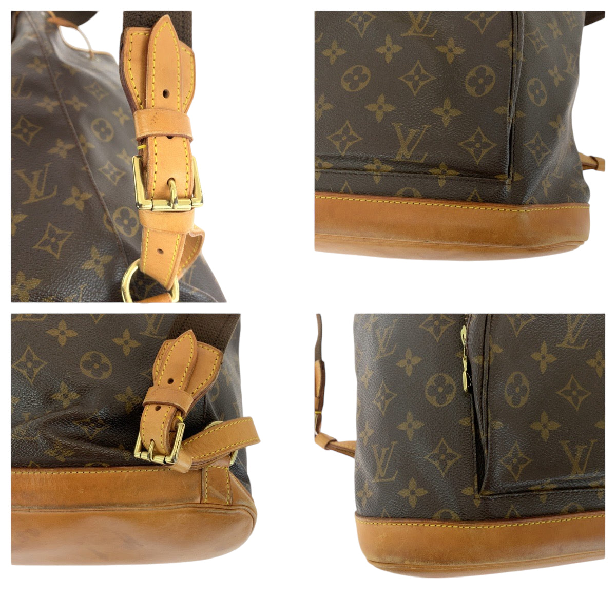 13251
LOUIS VUITTON ルイヴィトン モノグラム モンスリGM ブラウン ゴールド金具 PVC M51135 リュックサック バックパック  レディース