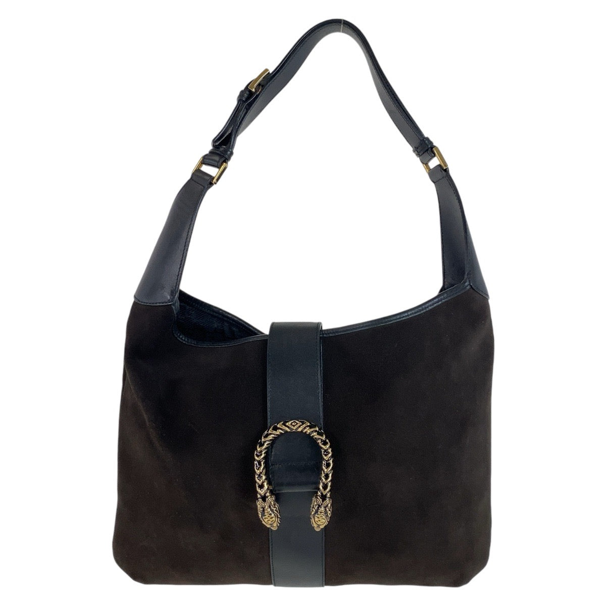 GUCCI グッチ ディオニュソス ブラウン ゴールド金具 スウェード / レザー ホーボー ショルダーバッグ ハンドバッグ  レディース