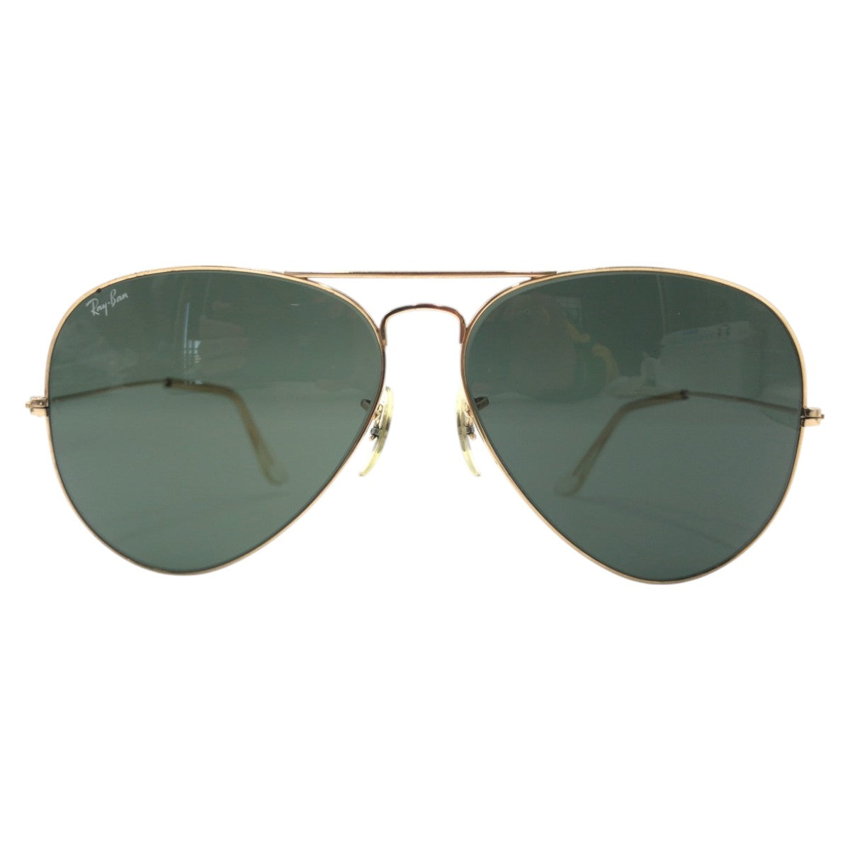 13257
Ray-Ban レイバン ヴィンテージ B&L U.S.A ボシュロム アビエーター ゴールド グリーン メタル 62□14 サングラス ティアドロップ  レディース