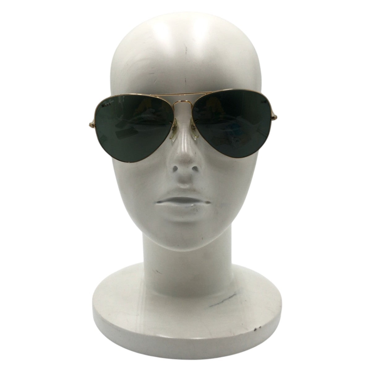 13257
Ray-Ban レイバン ヴィンテージ B&L U.S.A ボシュロム アビエーター ゴールド グリーン メタル 62□14 サングラス ティアドロップ  レディース