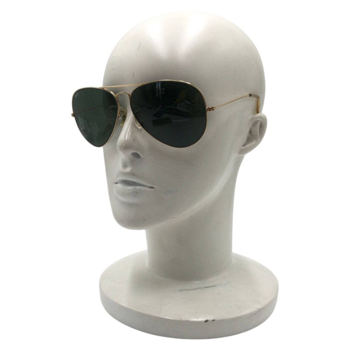 13257
Ray-Ban レイバン ヴィンテージ B&L U.S.A ボシュロム アビエーター ゴールド グリーン メタル 62□14 サングラス ティアドロップ  レディース