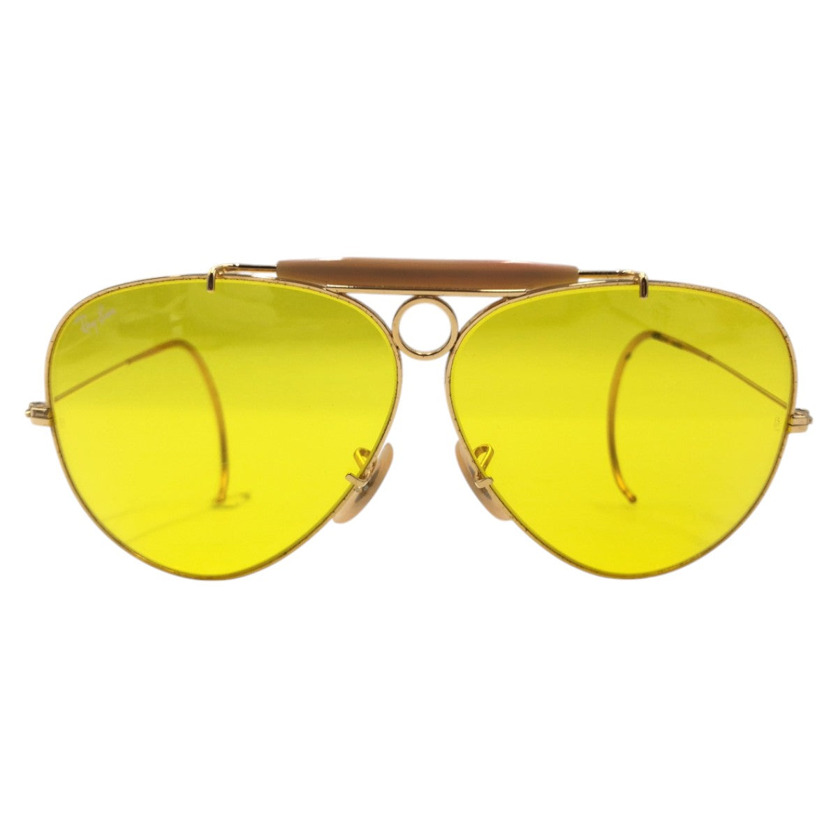 Ray-Ban レイバン ヴィンテージ B&L ボシュロム RAY-BAN U.S.A シューター ゴールド イエロー メタル L0305 OKBJ サングラス ティアドロップ  メンズ