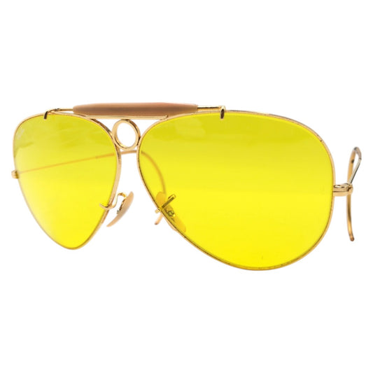 Ray-Ban レイバン ヴィンテージ B&L ボシュロム RAY-BAN U.S.A シューター ゴールド イエロー メタル L0305 OKBJ サングラス ティアドロップ  メンズ
