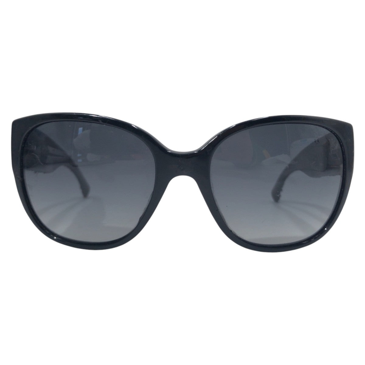 13262
CHANEL シャネル ココマーク ツイードテンプル ブラック 黒 プラスチック 5237-A c.501/T3 52□18 サングラス 偏光レンズ  POLARIZED バタフライ  レディース