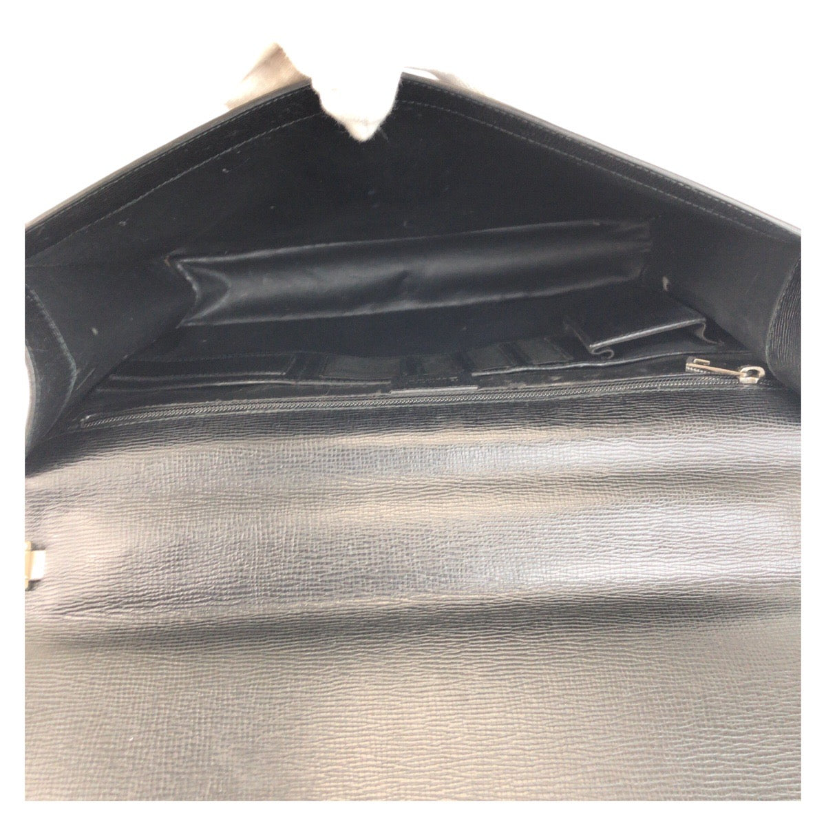 13263
BALLY バリー ヴィンテージ ブラック 黒 シルバー金具 レザー ビジネスバッグ ブリーフケース  メンズ