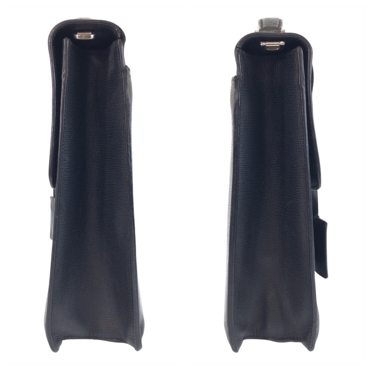 13263
BALLY バリー ヴィンテージ ブラック 黒 シルバー金具 レザー ビジネスバッグ ブリーフケース  メンズ