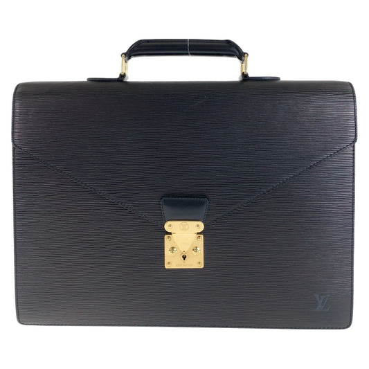 13264
LOUIS VUITTON ルイヴィトン エピ セルヴィエット コンセイエ ブラック 黒 ゴールド金具 レザー M54422 ビジネスバッグ ブリーフケース  メンズ