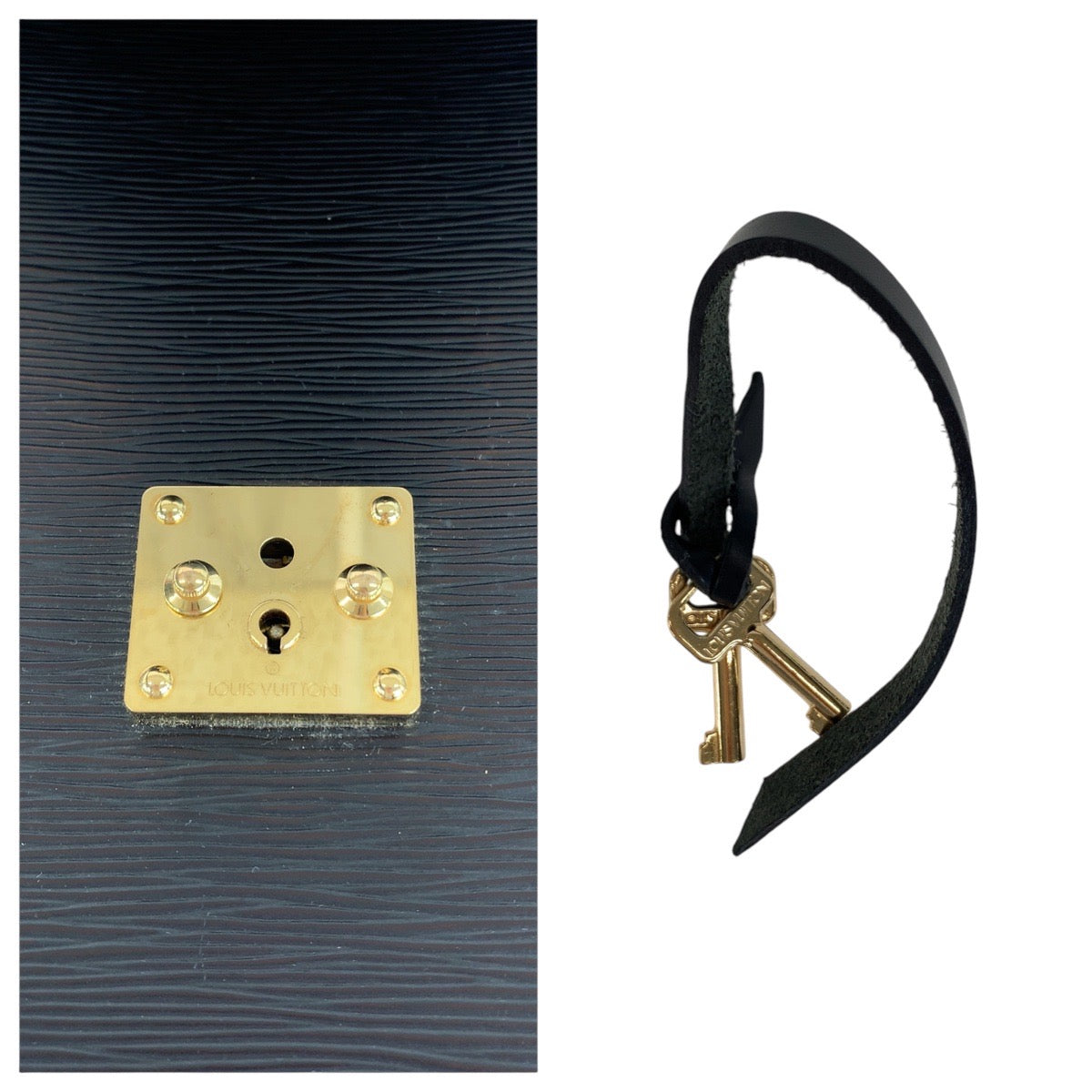 13264
LOUIS VUITTON ルイヴィトン エピ セルヴィエット コンセイエ ブラック 黒 ゴールド金具 レザー M54422 ビジネスバッグ ブリーフケース  メンズ