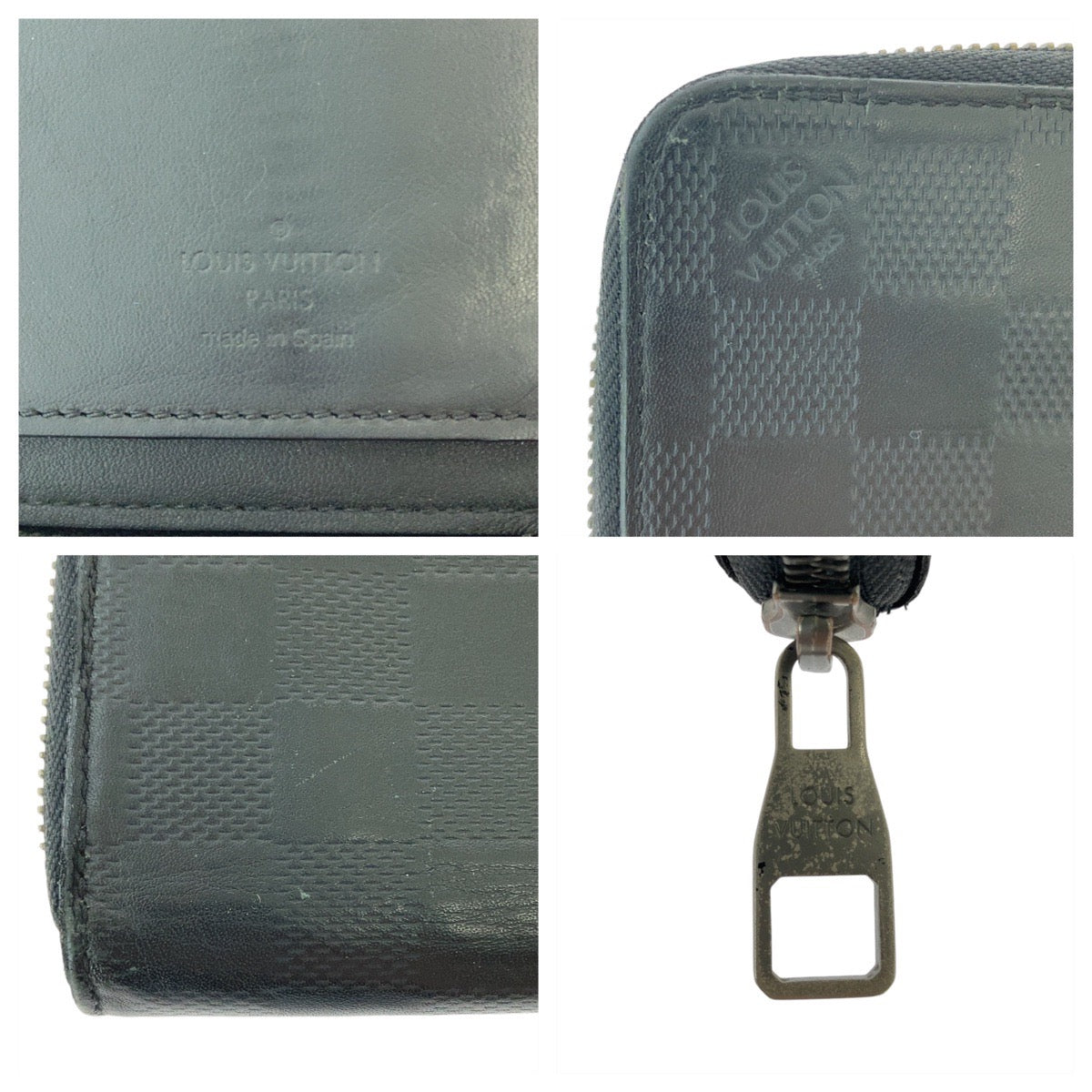 12789
LOUIS VUITTON ルイヴィトン ダミエ アンフィニ ジッピーウォレット ヴェルティカル ノワール ブラック 黒 シルバー金具 レザー N63548 長財布 ロングウォレット  メンズ