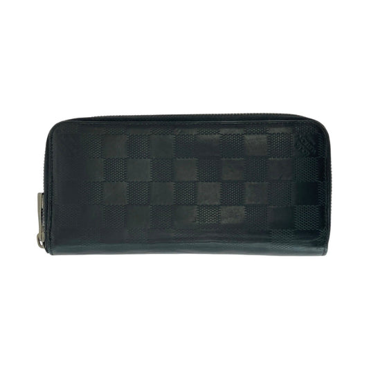 12789
LOUIS VUITTON ルイヴィトン ダミエ アンフィニ ジッピーウォレット ヴェルティカル ノワール ブラック 黒 シルバー金具 レザー N63548 長財布 ロングウォレット  メンズ
