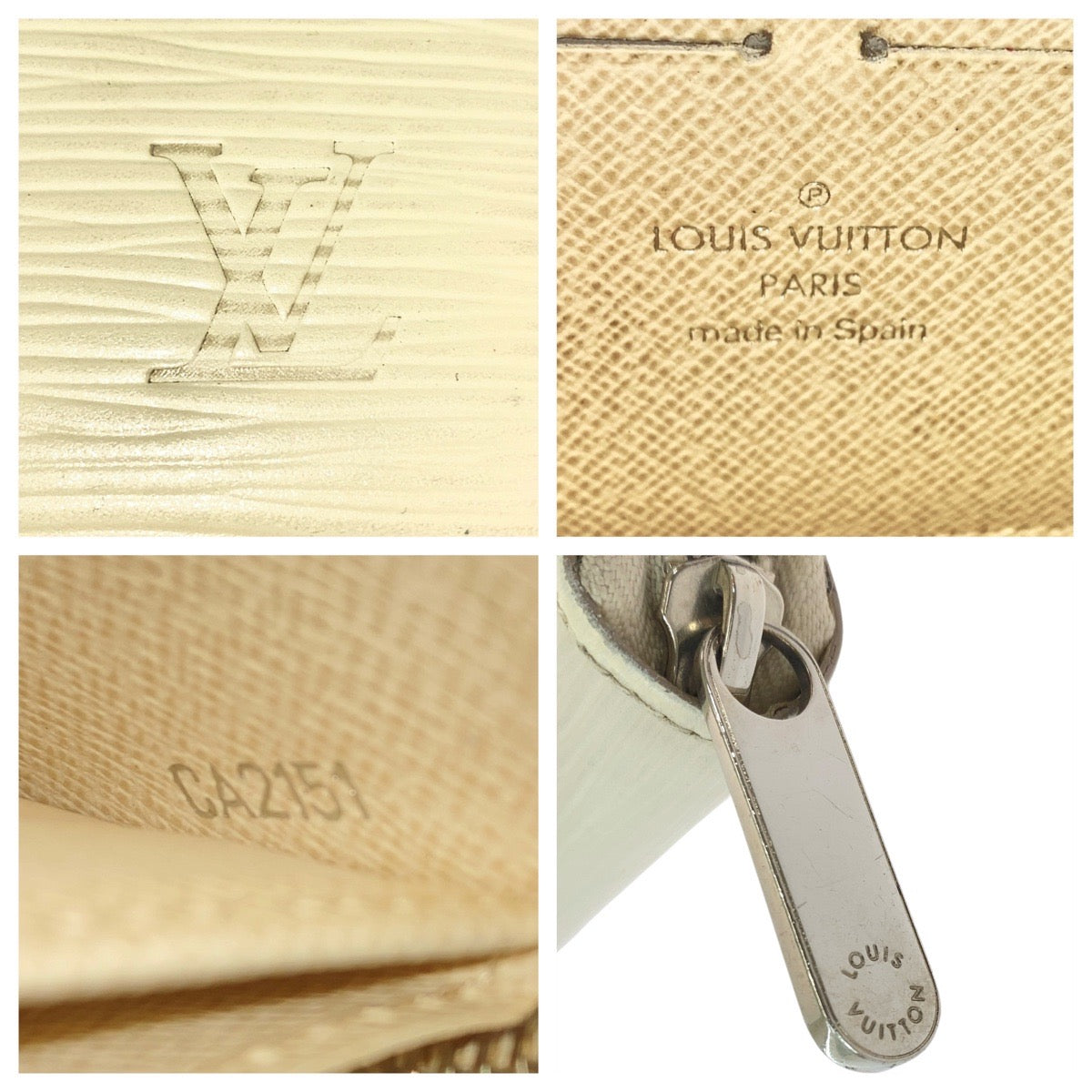 12787
LOUIS VUITTON ルイヴィトン エピ ジッピーウォレット イヴォワール ホワイト シルバー金具 レザー M6007J 長財布 ラウンドファスナー 男女兼用  レディース